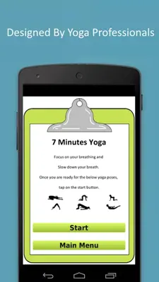 7 Minutes Yoga android App screenshot 1